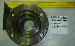 Фланец с торцевыми зубьями редуктора моста d-180, l=90, 4 отв., мелкий шлиц (AZ9128320014)
